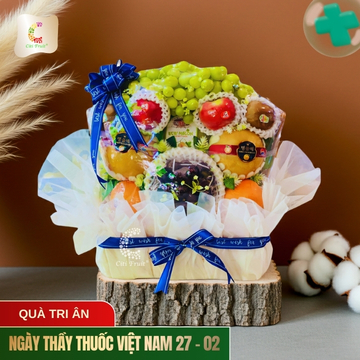Giỏ Trái Cây Tặng Bác Sĩ 27/2 – Quà Sức Khỏe Sang Trọng, Giao Nhanh